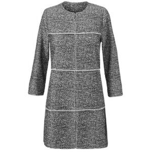 NWOT Cabi The Times Jacket Swing Coat XS Black White 3/4 Sleeve 5299